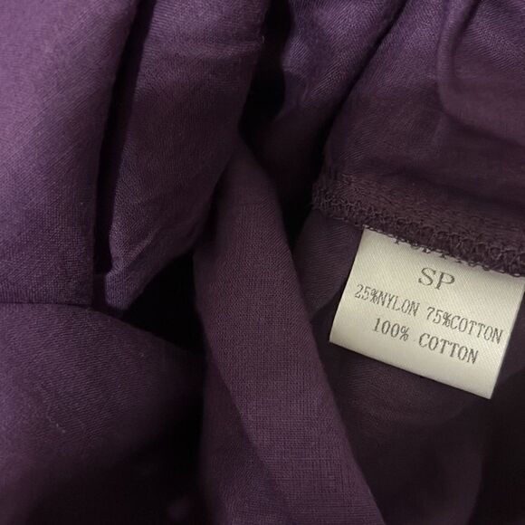 NEW Stitch Fix Crescent Halladay Scalloped Trim Shift Dress Dark Purple sz S SP - Picture 8 of 8